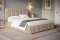 Čalouněná postel BED 1 200x200 béžová velvet