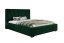 Čalouněná postel BED 9 200x200 tmavě zelená