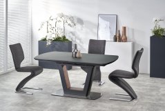 Rozkladací jedálenský stôl BILOTTI 160(200)x90 antracit mat/orech