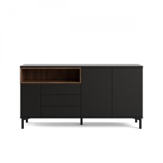 Komoda Atrei 178 čierna/orech