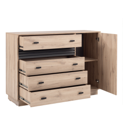 Komoda ALTO 17 4S1D – dub Estana / antracit