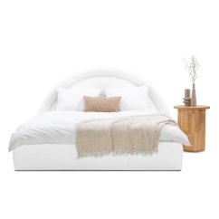 Čalouněná postel RENDY 160x200 bílá