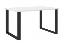 Jedálenský stôl PILGRIM čierna/biela 138x90