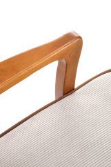 Křeslo PASTORE béžové/světlý ořech