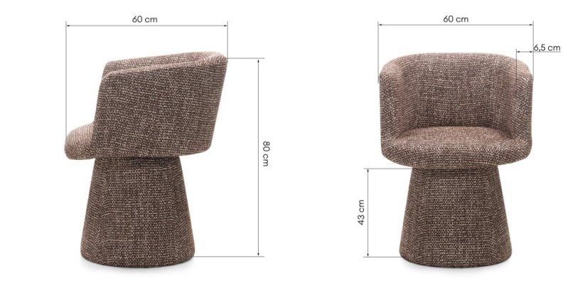 Čalouněné křeslo OTAKAR hnědé