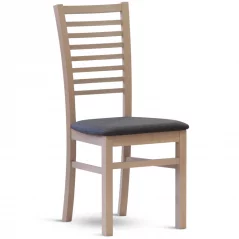 Jedálenská stolička DANIEL s čalúneným sedákom - výber z farieb