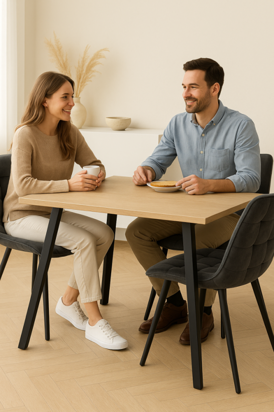 Čalouněná jídelní židle NIKI šedá