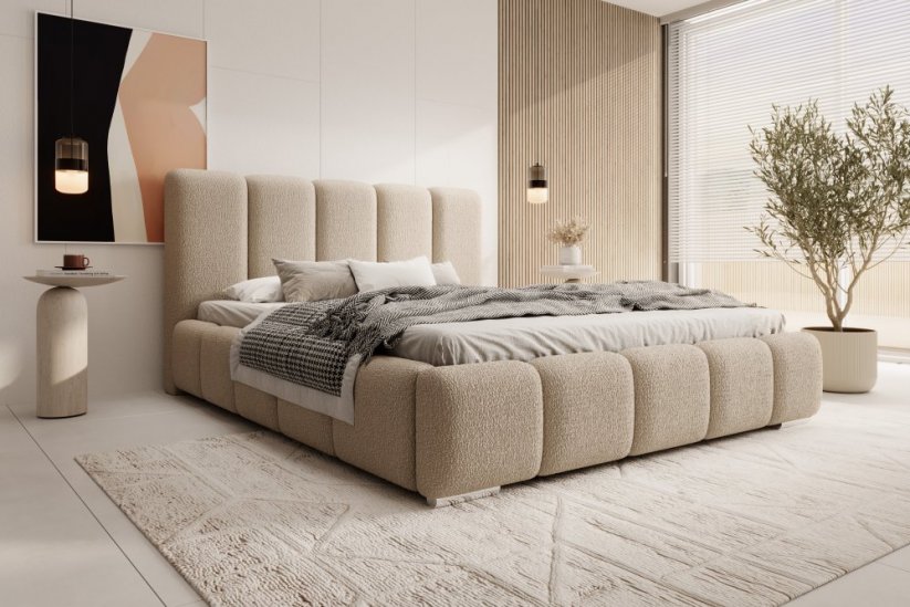 Čalouněná postel BASIC 140X200 výběr z barev
