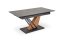 Rozkladací jedálenský stôl VOLANT 160(180)x90 čierny mramor/dub zlatý/čierna