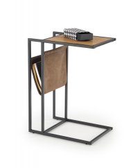 Příruční stolek COMPACT dub zlatý/černý