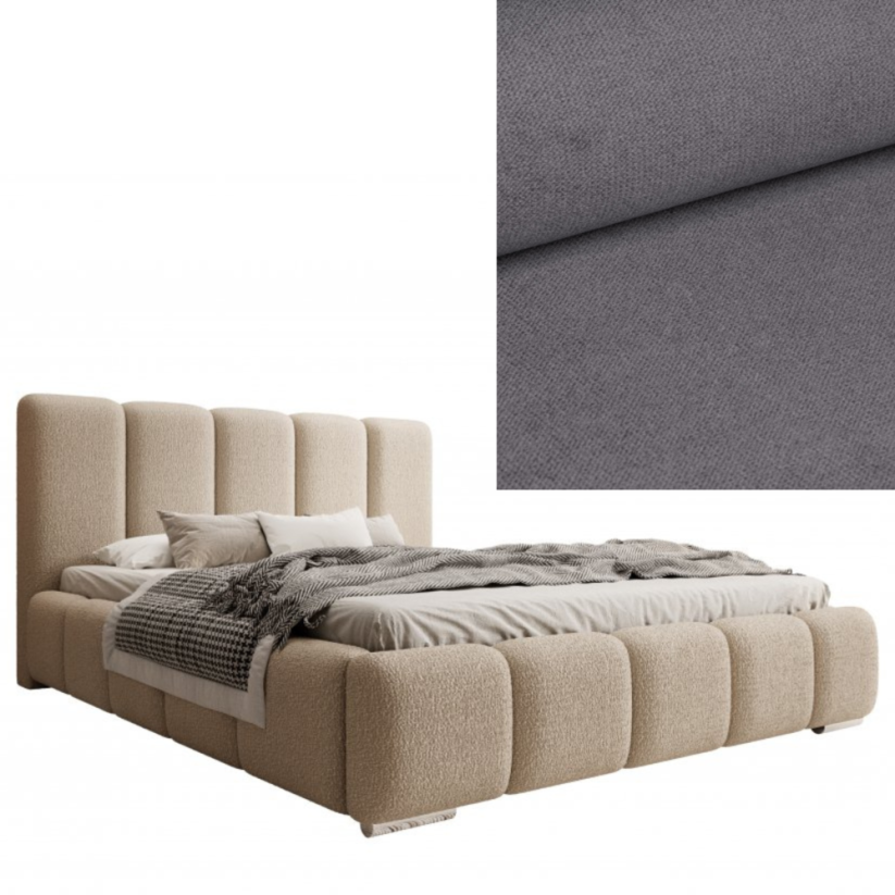 Čalouněná postel BASIC 140X200 výběr z barev - Výber poťahovej látky (MD): KRONOS_22