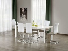 Rozkladací jedálenský stôl STANFORD XL 130(250)x80 biely