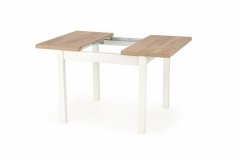 Rozkladací jedálenský stôl TIAGO 90(125)x90 dub craft/biely