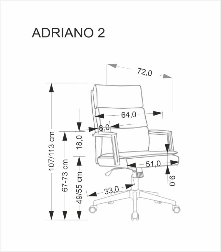 Kancelárske kreslo ADRIANO 2 béžová