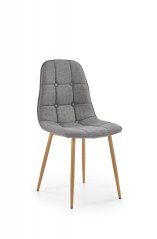 Jídelní židle K316 šedá/dub medový