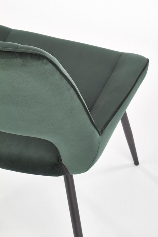 Jedálenská stolička K404 tmavo zelená