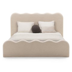 Čalouněná postel TÁŇA 160x200 Now or never světle béžová