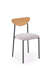 Jídelní sestava 4+1 DICKY přírodní/černá/šedá