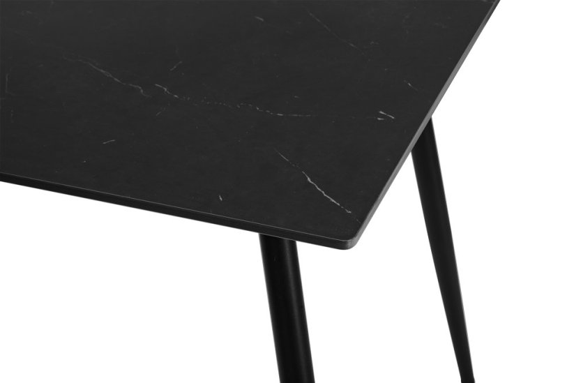 Jedálenský stôl CERAMON 120x80 čierny