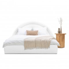 Čalouněná postel RENDY 140x200 bílá
