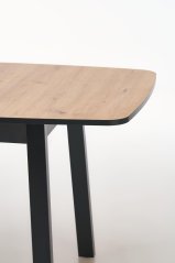 Rozkladací jedálenský stôl BARRIL 130(170)x80 dub artisan/čierna