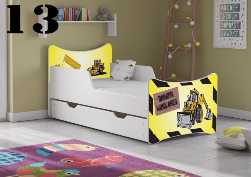 Dětská postel SMB SMALL motiv 13 140x70