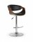Barová židle H100 černá/ořech