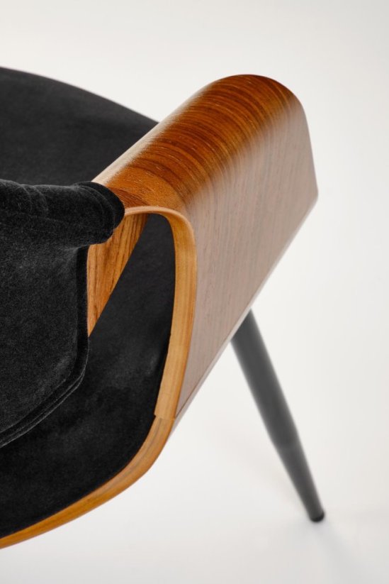 Jedálenská stolička / kreslo K586 orech/čierna