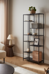 Regálová knihovna ARCANA 401080 černá