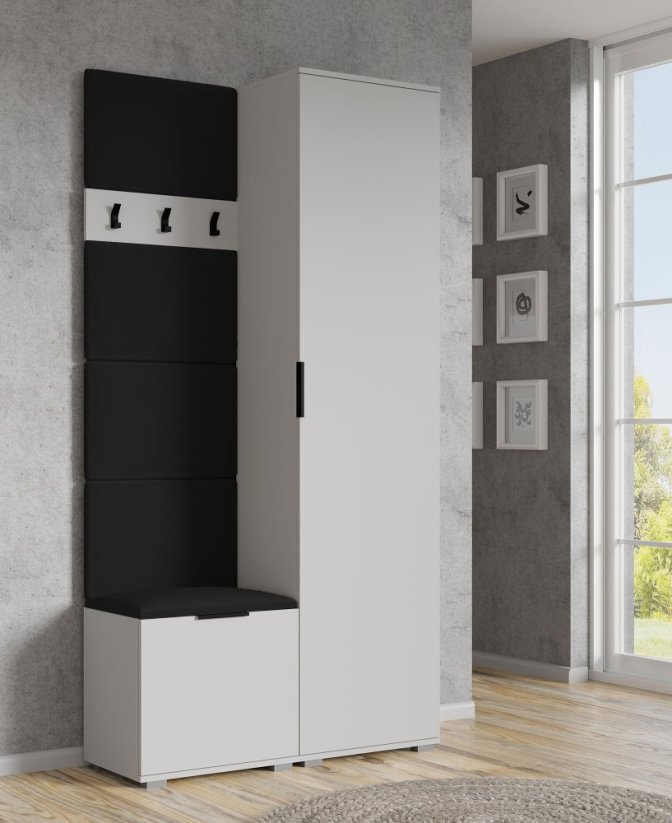 Čalouněný nástěnný panel CLIF P-50 černá