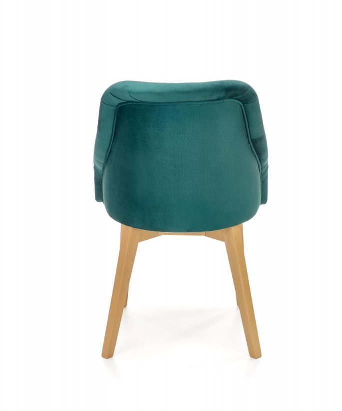 Jídelní židle TOLEDO 2 dub medový/tmavě zelená