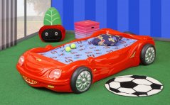 Dětská postele BOBO auto červená