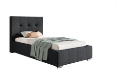 Čalouněná postel BED 5 90x200 tmavě šedá
