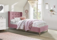Čalouněná postel ESTELLA 90x200 růžová