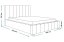 Čalouněná postel BED 10 140x200 světle šedá