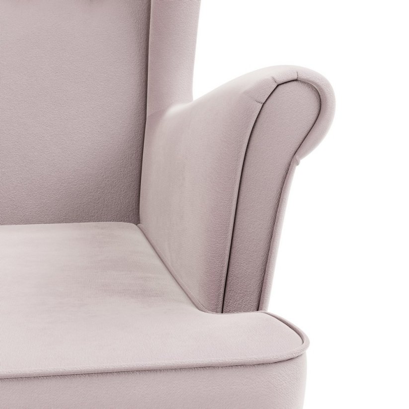 Křeslo Ušák VELO BEAUTY růžové