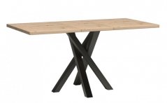 Rozkladací jedálenský stôl BARBUS dub artisan 120(160)x80