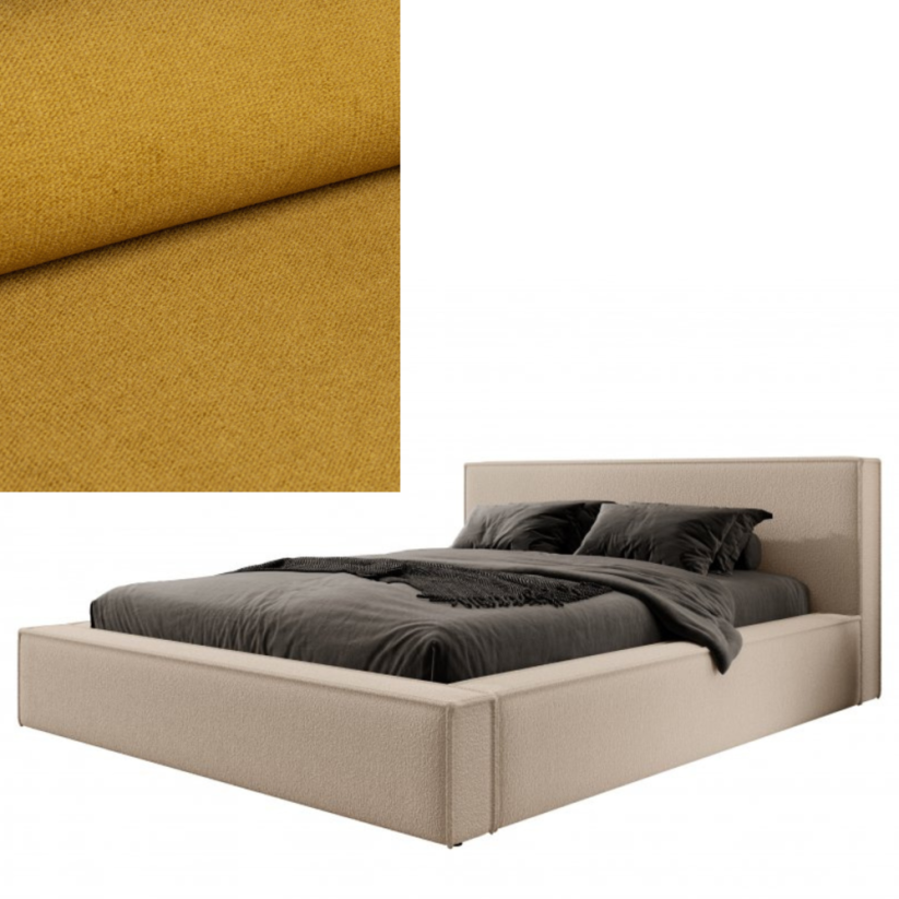 Čalúnená posteľ ASTURIA 160x200 výber z farieb - Výber poťahovej látky (MD): KRONOS_01