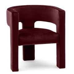 Čalúnené kreslo ZORA MAGIC velvet vínové