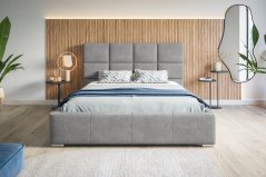 Čalúnená posteľ BED 7 140x200 sivá