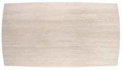 Rozkládací jídelní stůl ARMANI 165(241)x90 travertin / kašmír