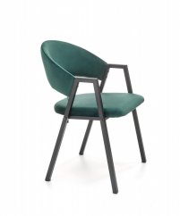 Jídelní židle / křeslo K473 tmavě zelená