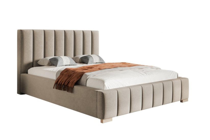 Čalouněná postel BED 10 120x200 béžová taupe
