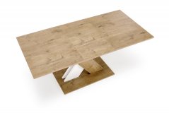 Rozkladací jedálenský stôl XARELTO 130(175)x85 dub lancelot/biely