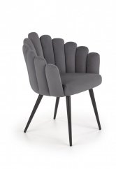 Jedálenská stolička / kreslo K410 sivá