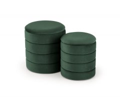 Set 2 taburetov PACHO tmavo zelený