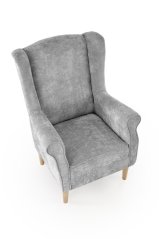 Kreslo / ušiak HERMES sivé