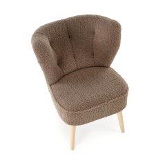 Čalúnené kreslo MOCCA tmavo hnedá