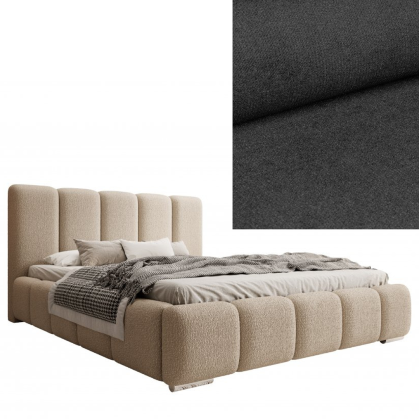 Čalouněná postel BASIC 120X200 výběr z barev - Výber poťahovej látky (MD): KRONOS_34