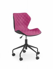 Detská stolička MATRIX čierna/ružová